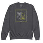 Atomic Skull Youth Sweatshirt - Dark Heather / XS