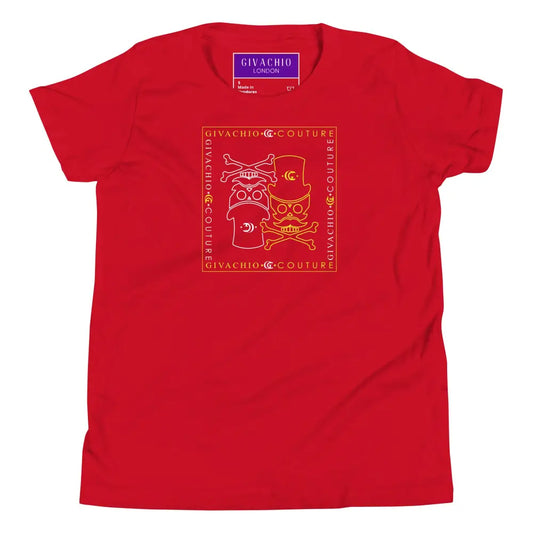 Atomic Skull Youth T-Shirt - Red / S