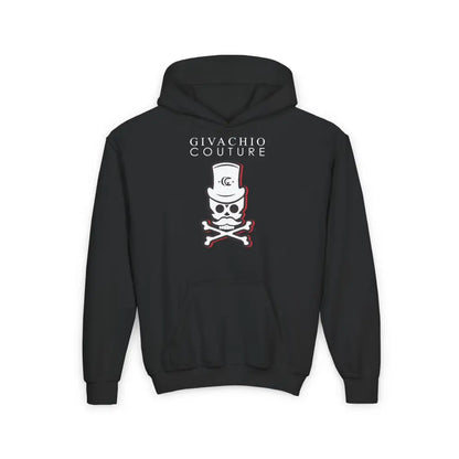 Black Cherry Skull Youth Hoodie - S / Kids clothes