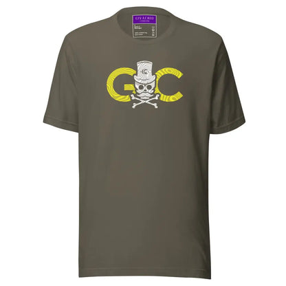 Black GC Skull Treasure T-Shirt - Army / S - T-Shirts