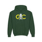 Black GC Skull Treasure Youth Hoodie - S / Forest Green - Kids clothes