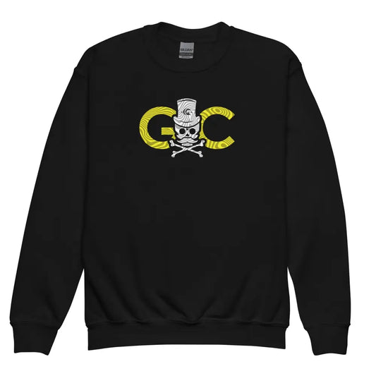 Black GC Skull Treasure Youth Sweatshirt - XS