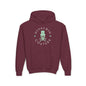 Black Glory Skull Youth Hoodie - S / Maroon - Kids clothes