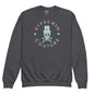 Black Glory Skull Youth Sweatshirt - Dark Heather / XS