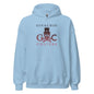 Crimson Hues Skull Hoodie - Light Blue / S