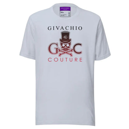 Crimson Hues Skull T-Shirt - Light Blue / S - T-Shirts