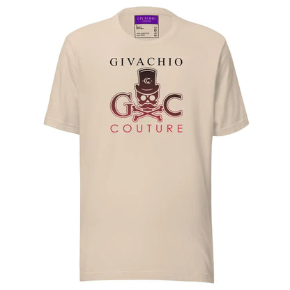 Crimson Hues Skull T-Shirt - Soft Cream / S - T-Shirts