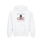 Crimson Hues Skull Youth Hoodie - S / White - Kids clothes