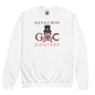 Crimson Hues Skull Youth Sweatshirt - White / XS