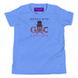 Crimson Hues Skull Youth T-Shirt - Heather Columbia Blue / S