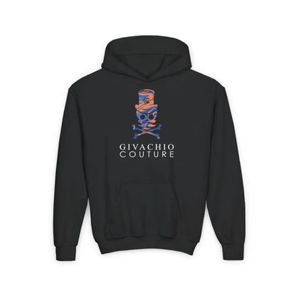 Dab Skull Youth Hoodie - S / Black - Kids clothes