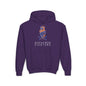 Dab Skull Youth Hoodie - S / Purple - Kids clothes