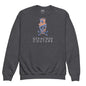 Dab Skull Youth Sweatshirt - Dark Heather / XS