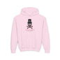 Deep Black Skull Youth Hoodie - S / Light Pink - Kids clothes