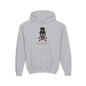 Deep Black Skull Youth Hoodie - S / Sport Grey - Kids clothes