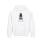 Deep Black Skull Youth Hoodie - S / White - Kids clothes