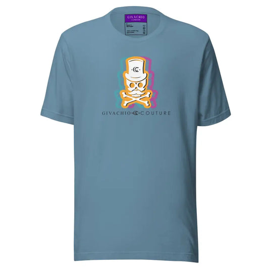 Facit Skull T-Shirt - Steel Blue / S - T-Shirts