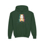Facit Skull Youth Hoodie - S / Forest Green - Kids clothes