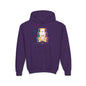 Facit Skull Youth Hoodie - S / Purple - Kids clothes