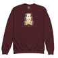 Facit Skull Youth Sweatshirt - Maroon / XS