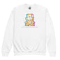 Facit Skull Youth Sweatshirt - White / XS