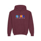 FleX GL Youth Hoodie - S / Maroon - Kids clothes