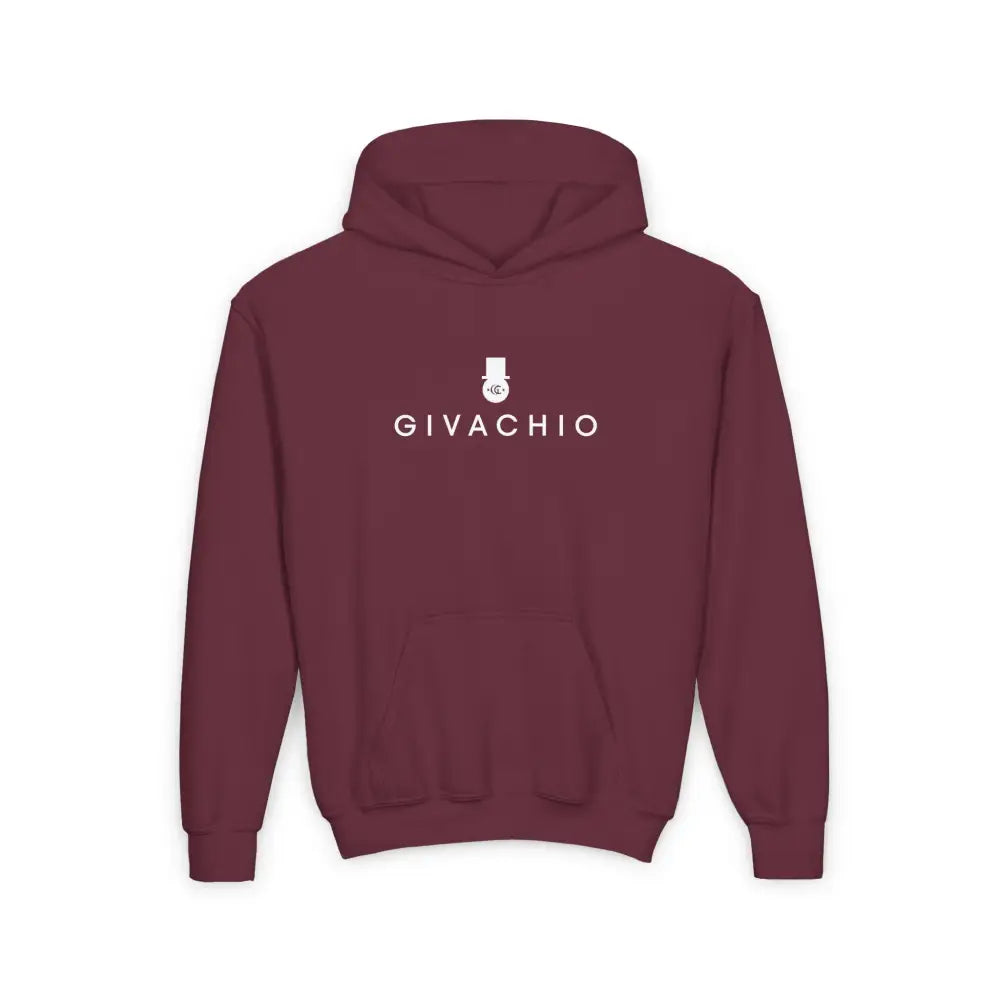 G Hat Man Youth Hoodie - S / Maroon - Kids clothes