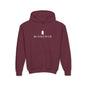 G Hat Man Youth Hoodie - S / Maroon - Kids clothes