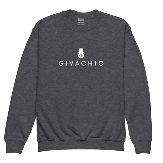G Hat Man Youth Sweatshirt - Dark Heather / XS