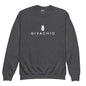 G Hat Man Youth Sweatshirt - Dark Heather / XS