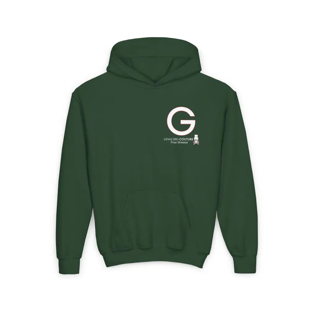 G Homme Youth Hoodie - S / Forest Green - Kids clothes