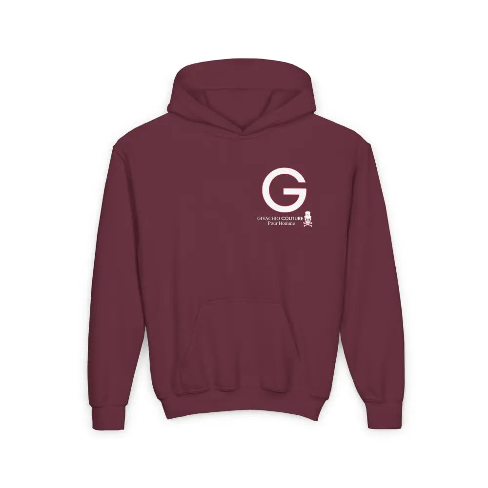 G Homme Youth Hoodie - S / Maroon - Kids clothes