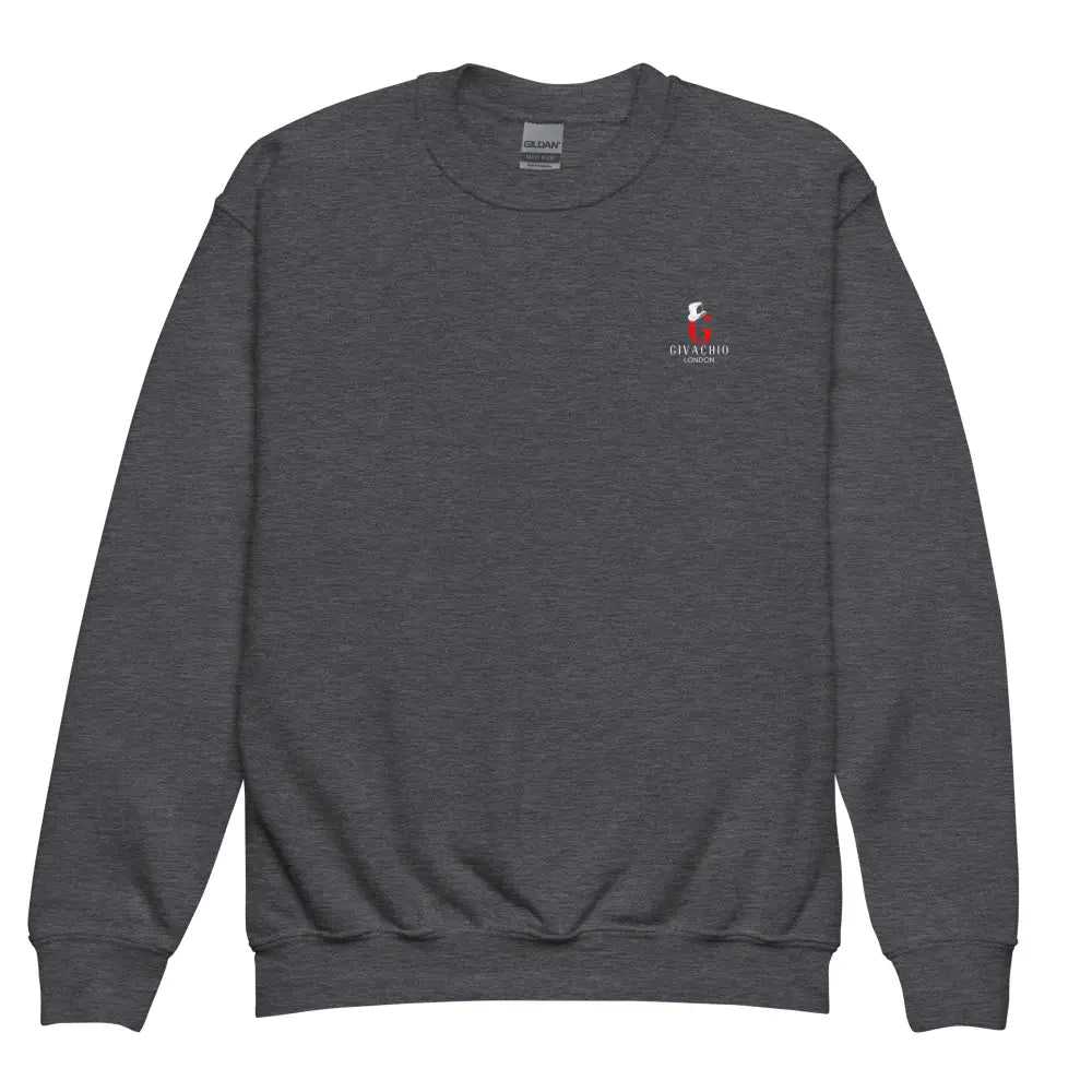 G Swish Hat Red Youth Sweatshirt - Dark Heather / XS
