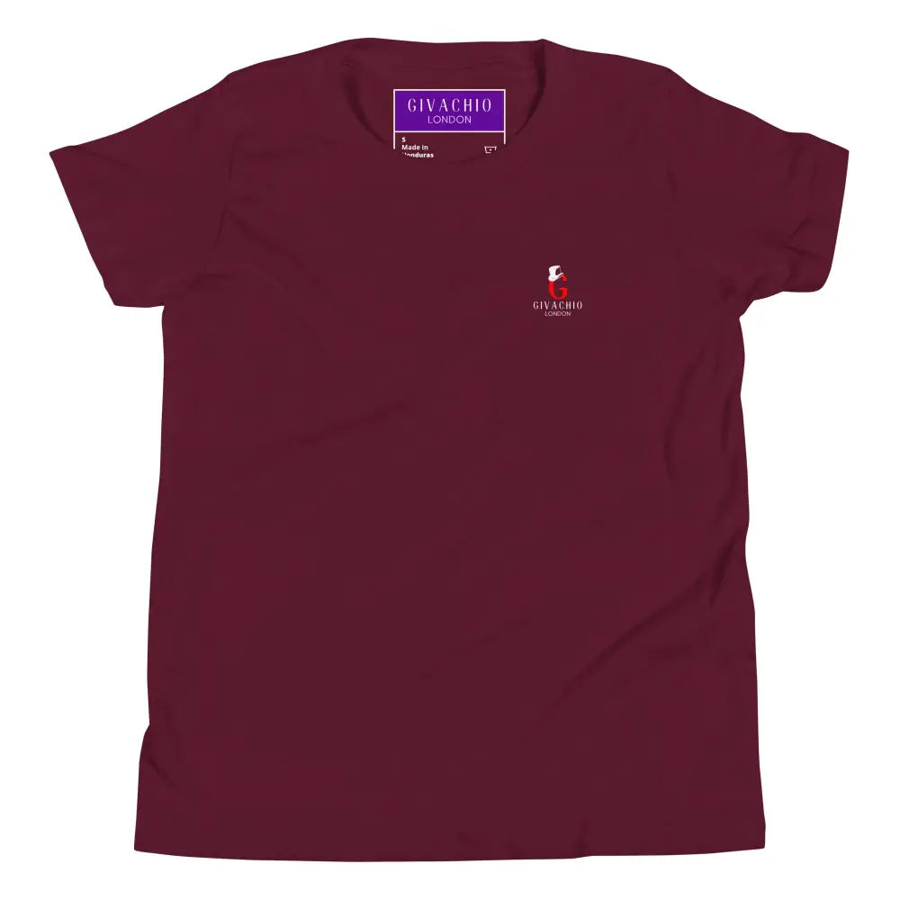 G Swish Hat Red Youth T-Shirt - Maroon / S