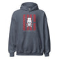 Ghost White Skull Hoodie - Heather Sport Dark Navy / S