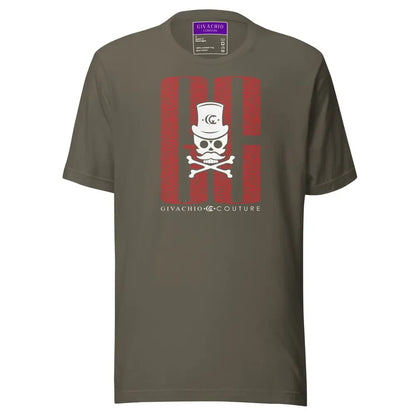Ghost White Skull T-Shirt - Army / S - T-Shirts