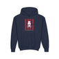 Ghost White Skull Youth Hoodie - S / Navy - Kids clothes