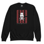 Ghost White Skull Youth Sweatshirt - Black / XS