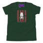 Ghost White Skull Youth T-Shirt - Forest / S