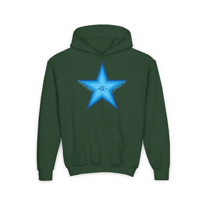 GL Star Up Youth Hoodie - S / Forest Green - Kids clothes