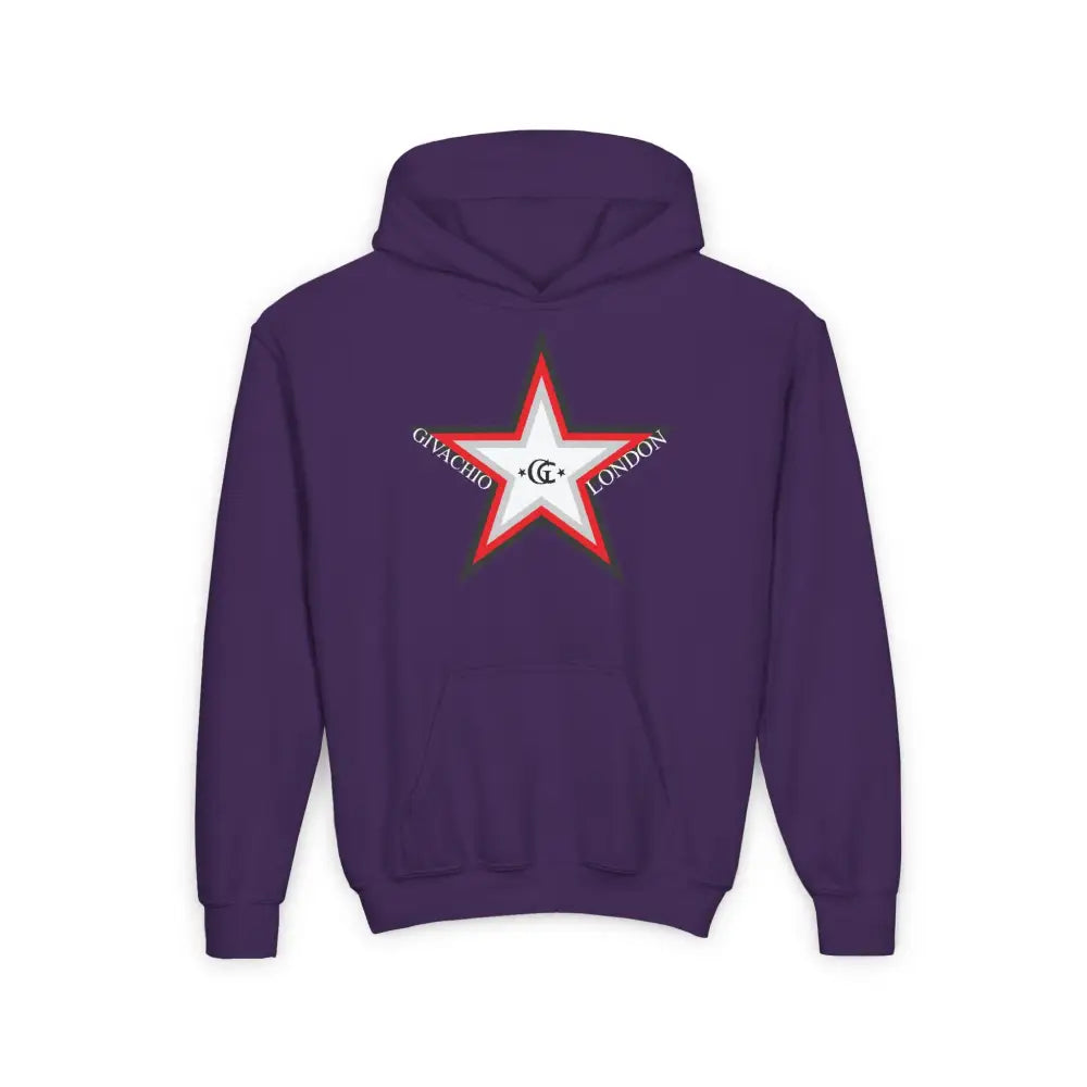 GL Star Up Youth Hoodie - S / Purple - Kids clothes