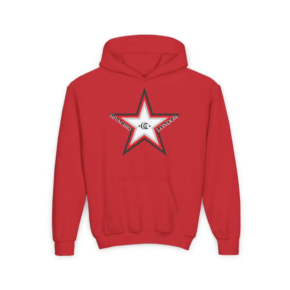 GL Star Up Youth Hoodie - S / Red - Kids clothes