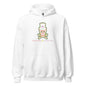 Green Aura Skull Hoodie - White / S