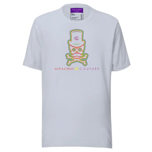 Green Aura Skull T-Shirt - Light Blue / XS - T-Shirts