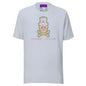 Green Aura Skull T-Shirt - Light Blue / XS - T-Shirts