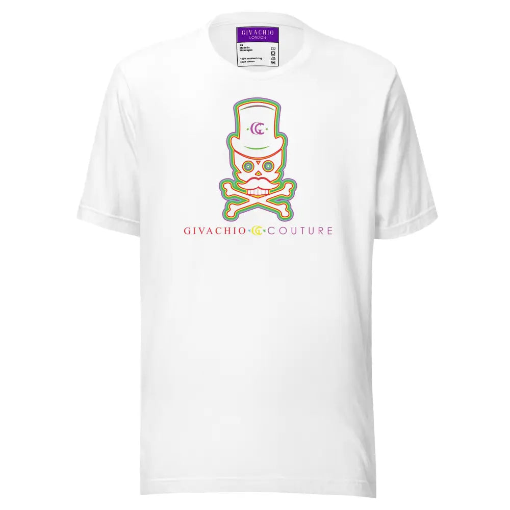 Green Aura Skull T-Shirt - White / XS - T-Shirts