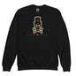 Green Aura Skull Youth Sweatshirt - Black / XS