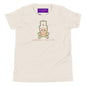 Green Aura Skull Youth T-Shirt - Heather Dust / S