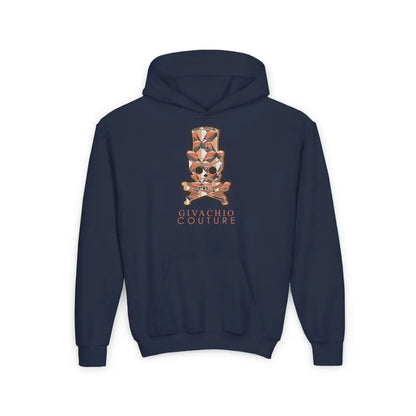 Ivor Skull Youth Hoodie - S / Navy - Kids clothes