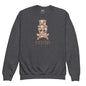 Ivor Skull Youth Sweatshirt - Dark Heather / XS